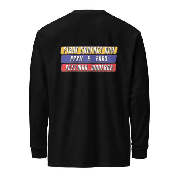 Original "First Contact Day" Long-Sleeve Shirt - Image 2
